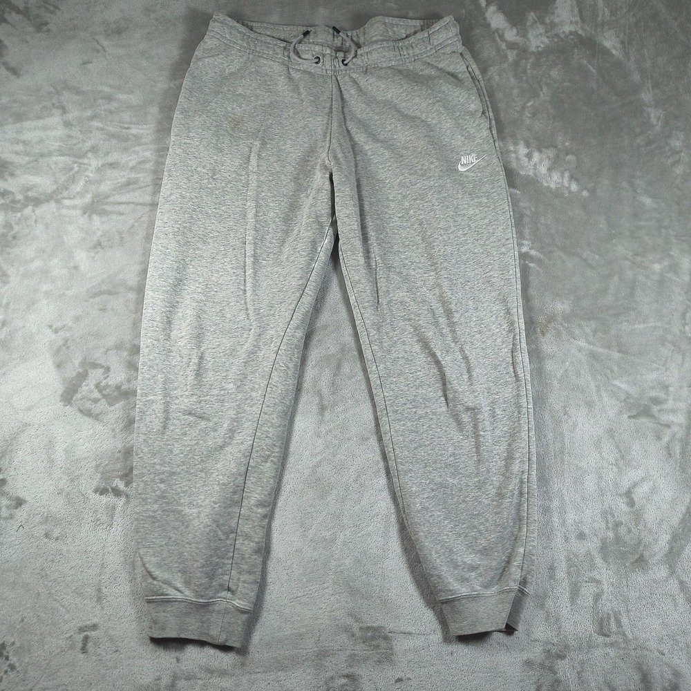 Nike Sweatpants Mens Large Gray Tapered Jogger Gym Sportswear Club Fleece Casual